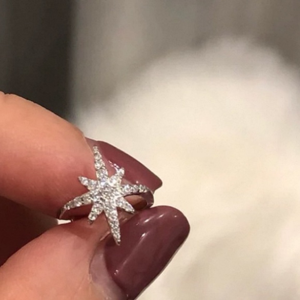 Elegant Silver Star Ring